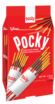 Pocky Chocolate Family Pack 3.81oz 4-5ct case
