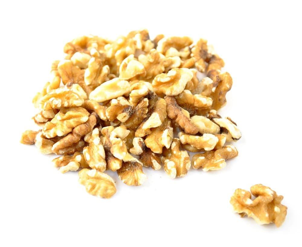 Light Walnut Halves and Pieces 25lb - Royal Wholesale