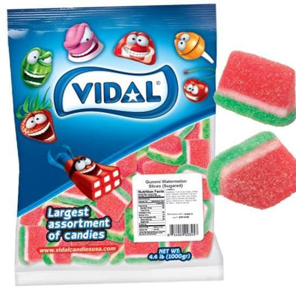 Vidal Gummi Watermelon Slices 4.4lb - Royal Wholesale